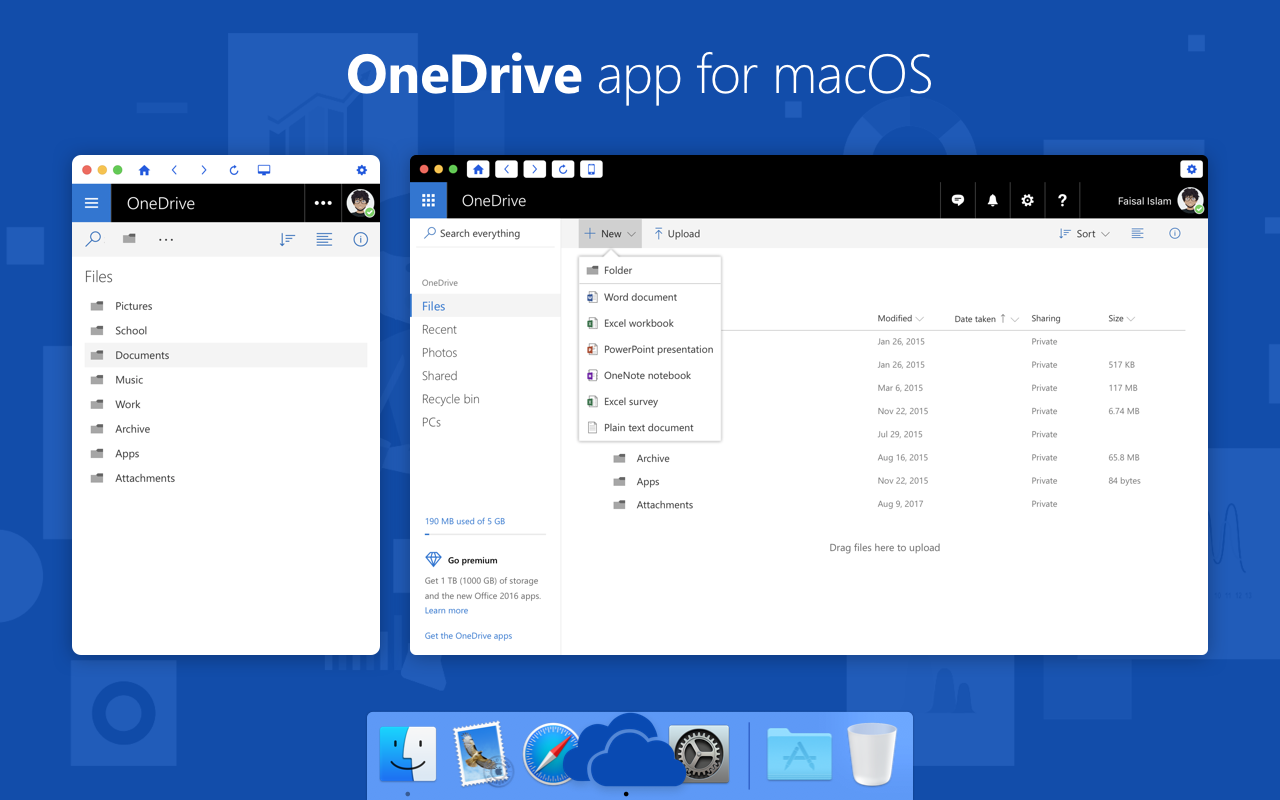 how to sign out of onedrive on mac